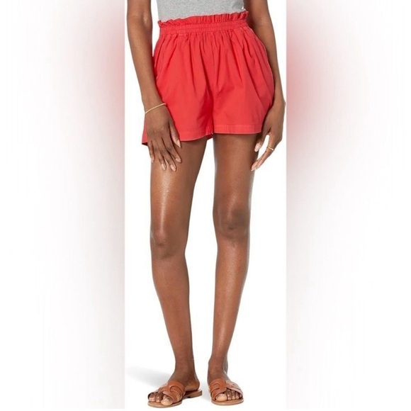 Monrow NWT Poplin Paperbag Shorts - Picture 1 of 6